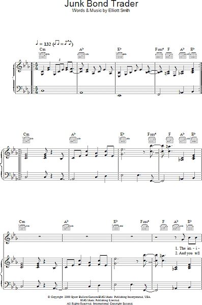 open zoom image for Junk Bond Trader - Piano/Vocal/Guitar, New, Main