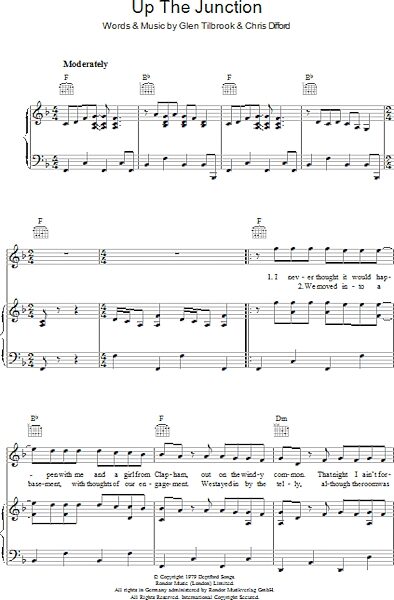 open zoom image for Up The Junction - Piano/Vocal/Guitar, New, Main