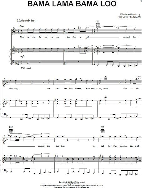 open zoom image for Bama Lama Bama Loo - Piano/Vocal/Guitar, New, Main