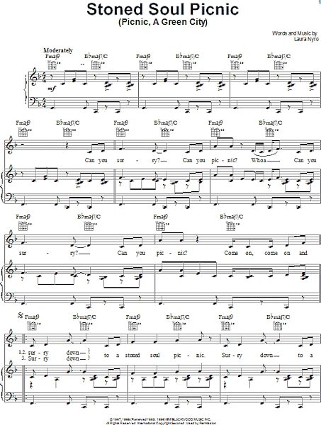 open zoom image for Stoned Soul Picnic (Picnic, A Green City) - Piano/Vocal/Guitar, New, Main