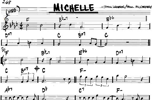 open zoom image for Michelle - Real Book - Melody/Chords, New, Main