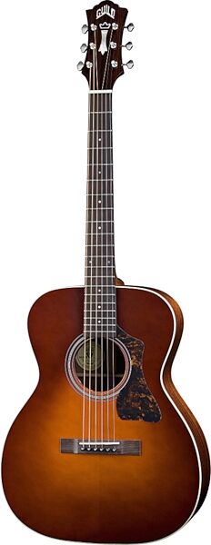 open zoom image for Guild GAD30E Orchestra Acoustic-Electric Guitar (with Case), Amber Sunburst