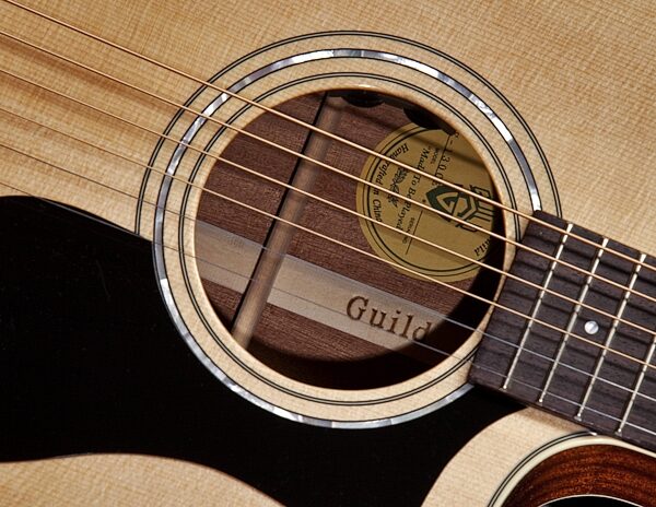 open zoom image for Guild F-130CE Orchestra Acoustic-Electric Guitar with Case, Soundhole