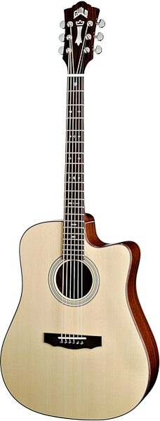 open zoom image for Guild GAD40CE Dreadnought Cutaway Acoustic-Electric Guitar (with Case), Natural