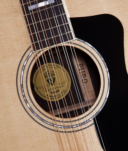 open zoom image for Guild F-1512E Jumbo Acoustic-Electric Guitar (12-String with Case), Soundhole