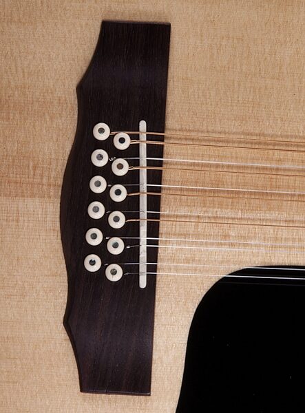 open zoom image for Guild F-1512E Jumbo Acoustic-Electric Guitar (12-String with Case), Bridge