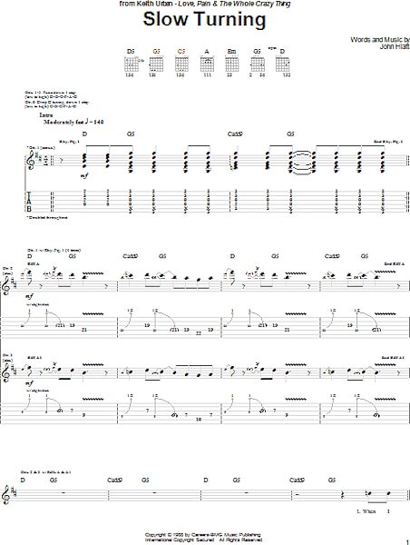 open zoom image for Slow Turning - Guitar TAB, New, Main
