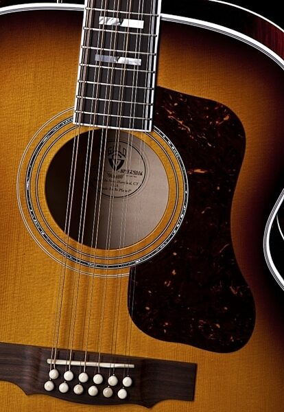 open zoom image for Guild F-412 Jumbo Acoustic Guitar (with Case, 12-String), Antique Burst View 4
