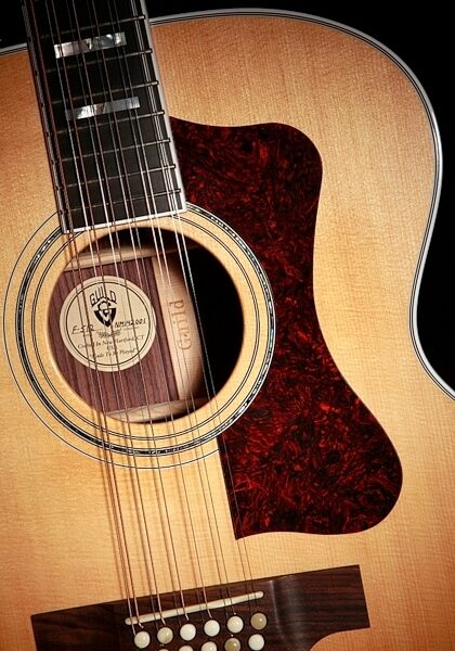 open zoom image for Guild F-512 Jumbo Acoustic Guitar (with Case, 12-String), Natural View 3