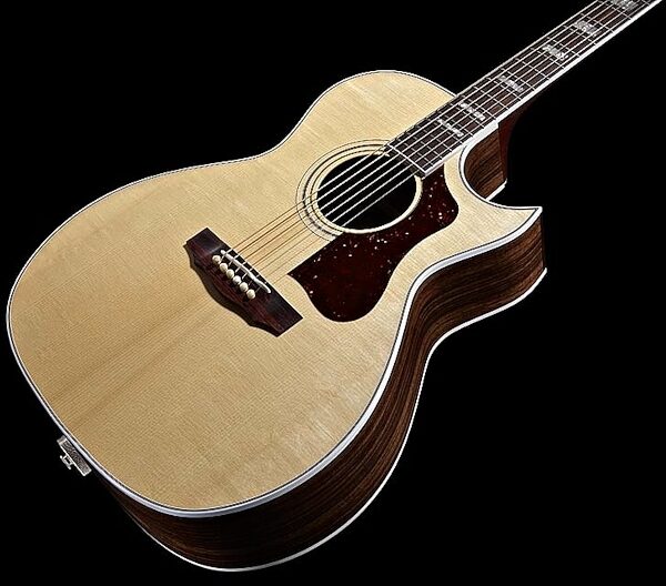 open zoom image for Guild F47RC Grand Orchestra Acoustic-Electric Guitar (with Case), Natural Body Closeup