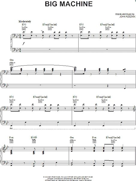 open zoom image for Big Machine - Piano/Vocal/Guitar, New, Main