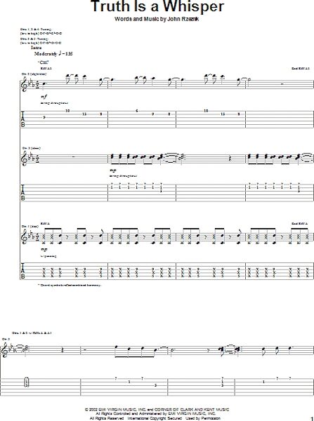 open zoom image for Truth Is A Whisper - Guitar TAB, New, Main