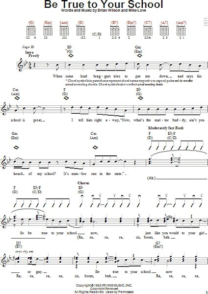 open zoom image for Be True To Your School - Easy Guitar, New, Main