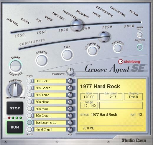 open zoom image for Steinberg Studio Case Production Bundle (Macintosh and Windows), Groove Agent Se