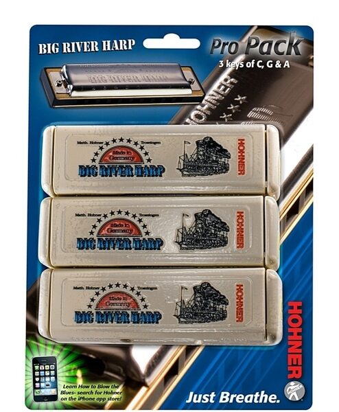 open zoom image for Hohner 590 Big River Harp Pro Pack Harmonica Set, Main