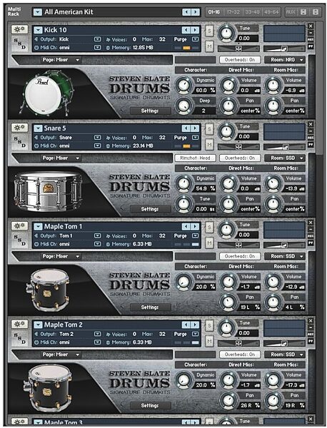 open zoom image for Steven Slate Signature Drums Platinum Software (Mac and Windows), Screenshot