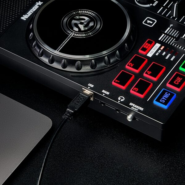 open zoom image for Numark Party Mix Live DJ Controller with Lights, New, In Use