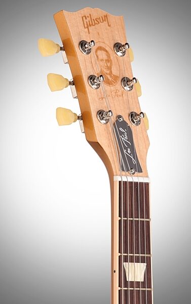open zoom image for Gibson Les Paul Tribute to Les Electric Guitar (with Case), Headstock Left Front