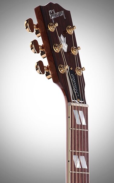 open zoom image for Gibson Songwriter Deluxe Studio EC Acoustic-Electric Guitar (with Case), Headstock Left Front