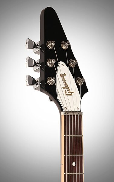 open zoom image for Gibson 2016 HP Flying V Pro Electric Guitar (with Case), Headstock Left Front