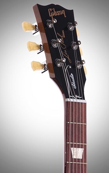 open zoom image for Gibson Les Paul Studio Min-ETune Electric Guitar (with Case), Headstock Left Front