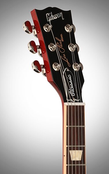 open zoom image for Gibson 2017 Exclusive Les Paul Classic Plus Electric Guitar (with Case), Headstock Left Front