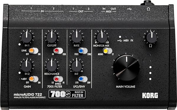 open zoom image for Korg microAUDIO 722 Analog Filter and USB Audio Interface, New, Main