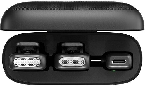 open zoom image for iCON Pro Audio AirMic 3 Dual-Channel Wireless Microphone System, Black, Action Position Back