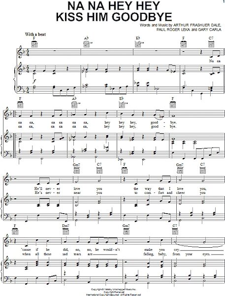 open zoom image for Na Na Hey Hey Kiss Him Goodbye - Piano/Vocal/Guitar, New, Main