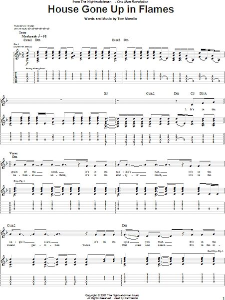 open zoom image for House Gone Up In Flames - Guitar TAB, New, Main