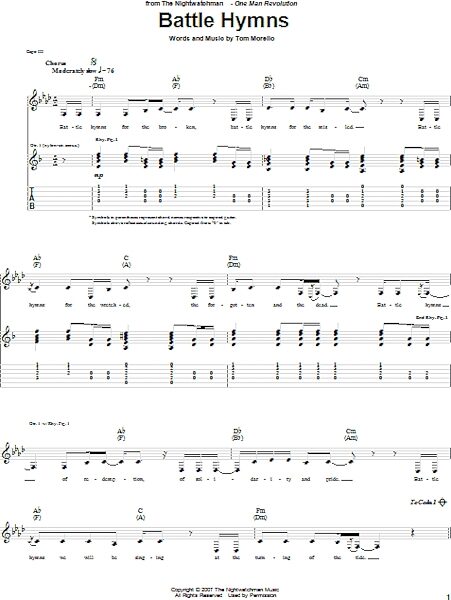 open zoom image for Battle Hymns - Guitar TAB, New, Main