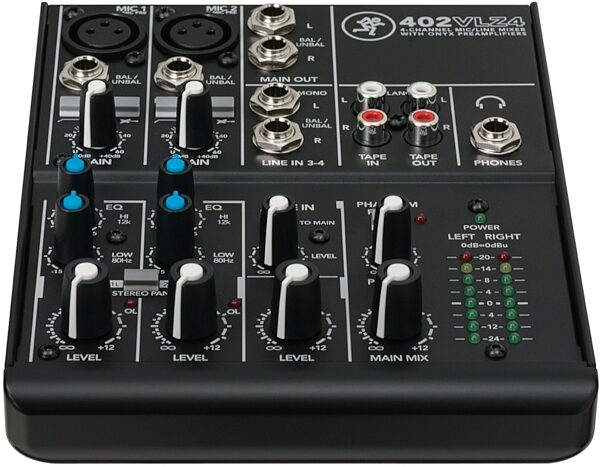 open zoom image for Mackie 402VLZ4 4-Channel Mixer, New, Front