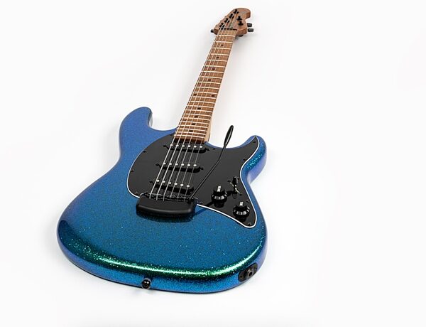 open zoom image for Ernie Ball Music Man Cutlass HT SSS Electric Guitar (with Mono Gig Bag), Mystique, Maple Fretboard, Open Box (Very Good), Action Position Back