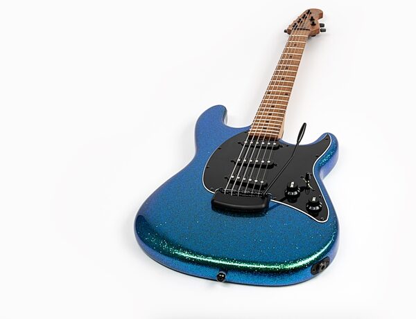 open zoom image for Ernie Ball Music Man Cutlass HT SSS Electric Guitar (with Mono Gig Bag), Mystique, Maple Fretboard, Open Box (Very Good), Angled Front