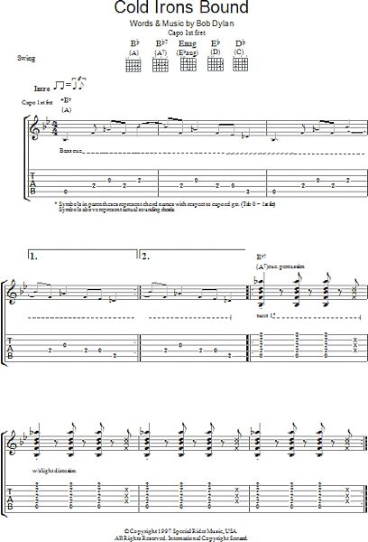 open zoom image for Cold Irons Bound - Guitar TAB, New, Main
