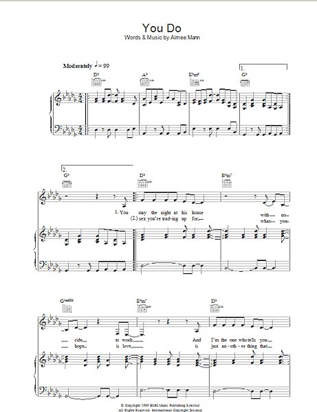 open zoom image for You Do - Piano/Vocal/Guitar, New, Main