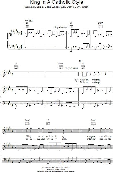 open zoom image for King In A Catholic Style - Piano/Vocal/Guitar, New, Main