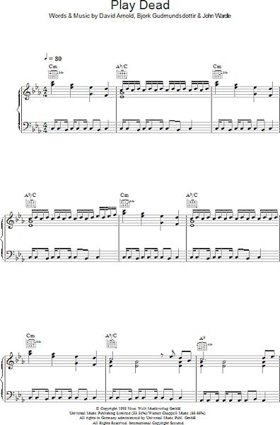 open zoom image for Play Dead - Piano/Vocal/Guitar, New, Main