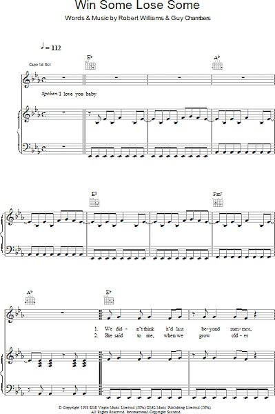 open zoom image for Win Some Lose Some - Piano/Vocal/Guitar, New, Main
