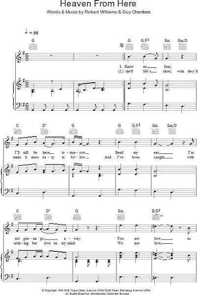 open zoom image for Heaven From Here - Piano/Vocal/Guitar, New, Main