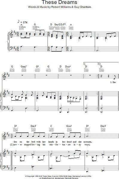 open zoom image for These Dreams - Piano/Vocal/Guitar, New, Main