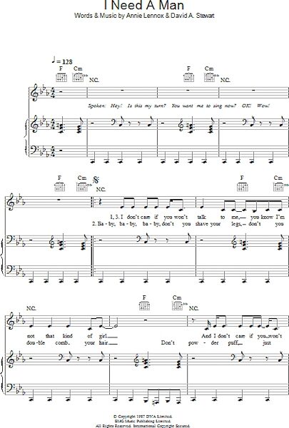 open zoom image for I Need A Man - Piano/Vocal/Guitar, New, Main