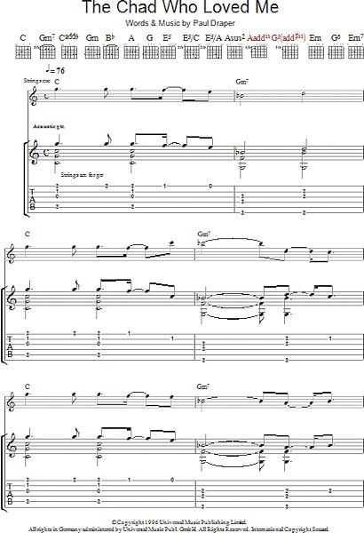 open zoom image for The Chad Who Loved Me - Guitar TAB, New, Main