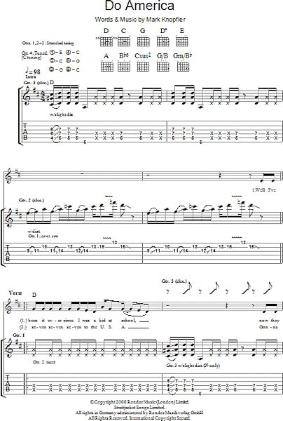 open zoom image for Do America - Guitar TAB, New, Main