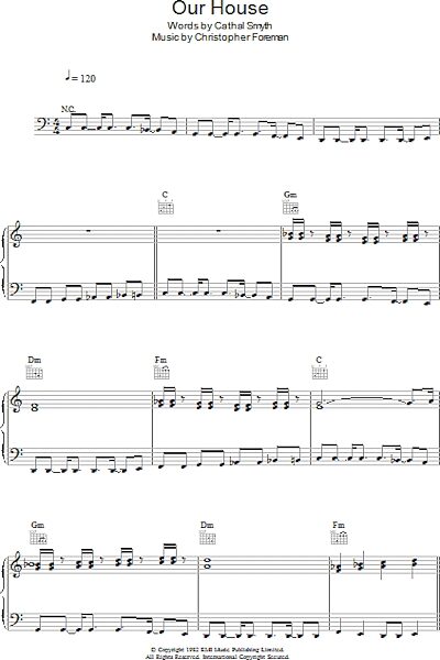 open zoom image for Our House - Piano/Vocal/Guitar, New, Main