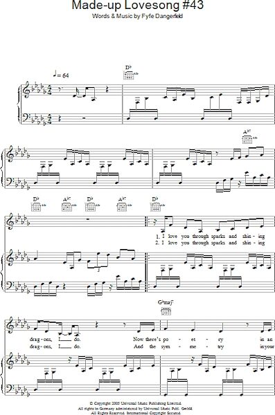 open zoom image for Made Up Love Song #43 - Piano/Vocal/Guitar, New, Main