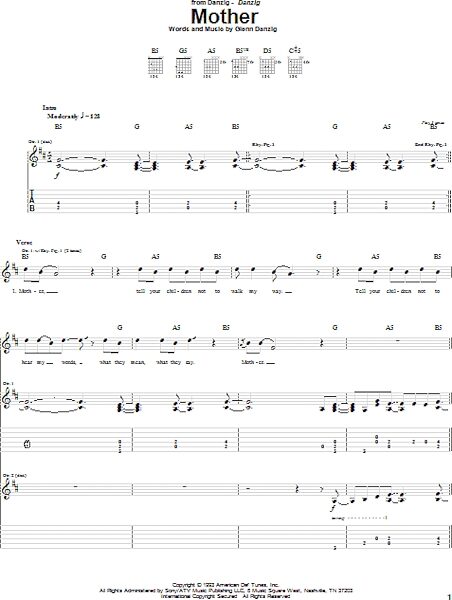 open zoom image for Mother - Guitar TAB, New, Main