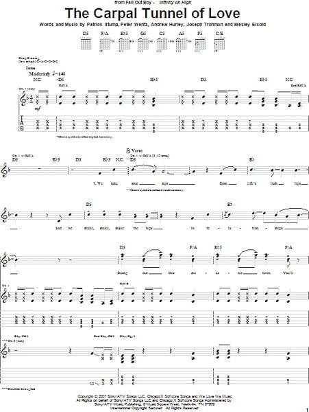 open zoom image for The Carpal Tunnel Of Love - Guitar TAB, New, Main
