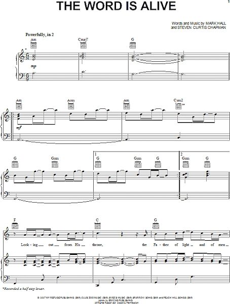 open zoom image for The Word Is Alive - Piano/Vocal/Guitar, New, Main