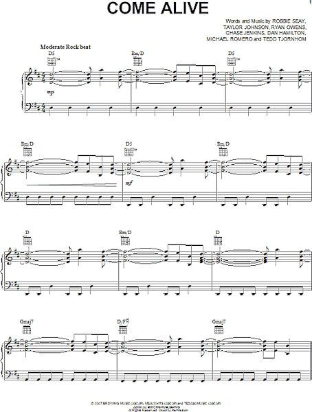 open zoom image for Come Alive - Piano/Vocal/Guitar, New, Main